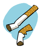 Icono de dos cigarrillos