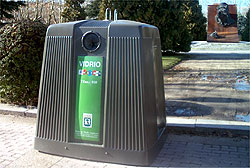 Contenedor de vidrio en Madrid