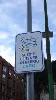 Suerte es tener un barrio limpio