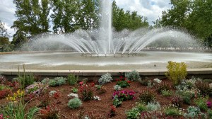 Fuente del Parque de San Isidro antes de las fiestas